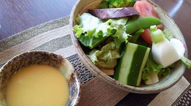 サラダと酢味噌